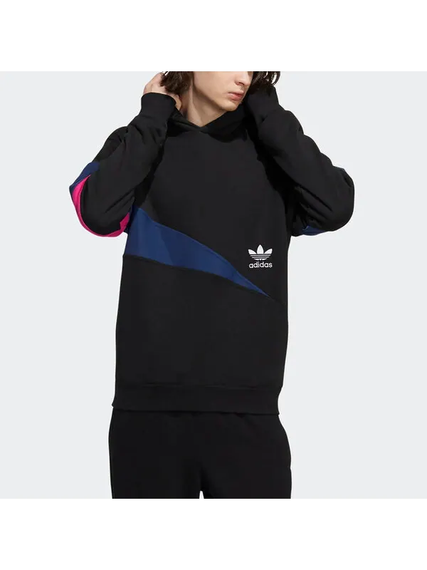 Толстовка Men's adidas originals Colorblock Large Logo Sports Black — изображение 4 из 4, мульти