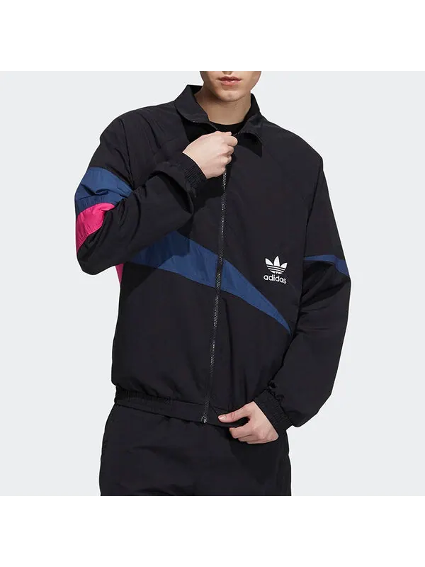 Куртка Men's adidas originals TS Track Top Logo Printing Contrasting Colors Sports Jacket Autumn — изображение 3 из 4, мульти