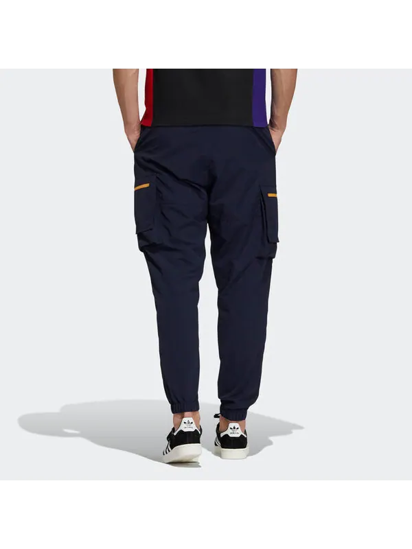 Спортивные штаны Men's adidas originals Adv Pants 1 Contrasting Colors Zipper Bundle Feet Sports — изображение 3 из 4, синий