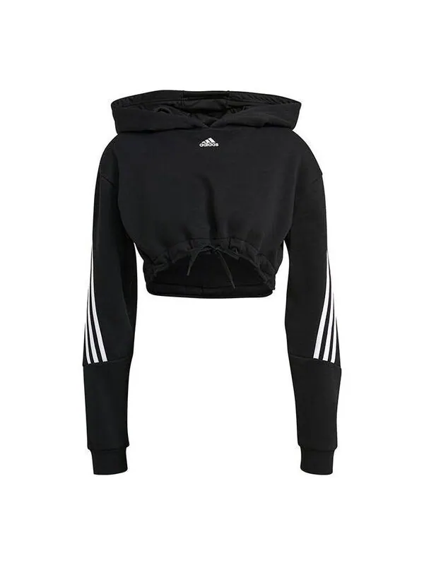 Свитер укороченные Толстовка Adidas — изображение 1 из 4, черный