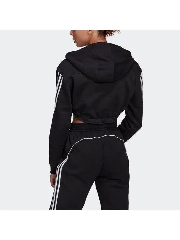 Свитер укороченные Толстовка Adidas — изображение 3 из 4, черный