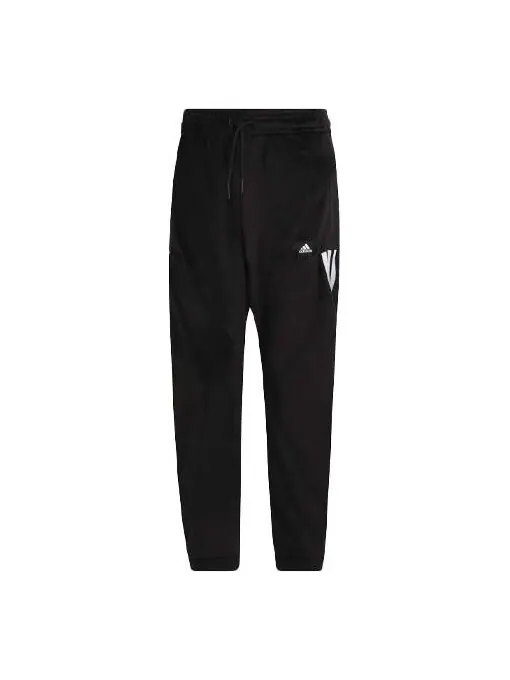 Спортивные штаны Men's adidas Bundle Feet Stripe Sports Pants/Trousers/Joggers Black — изображение 1 из 4, черный