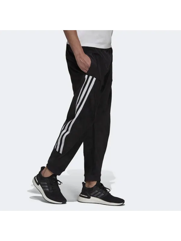 Спортивные штаны Men's adidas Bundle Feet Stripe Sports Pants/Trousers/Joggers Black — изображение 4 из 4, черный