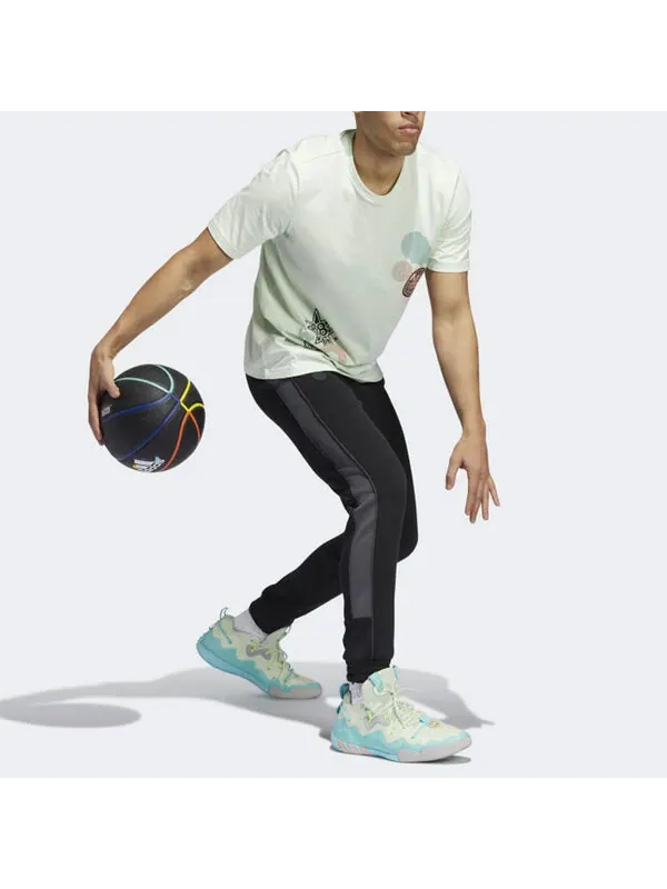 Спортивные штаны Men's adidas James Harden Side Polar Fleece Basketball Sports Bundle Feet Black — изображение 4 из 4, черный