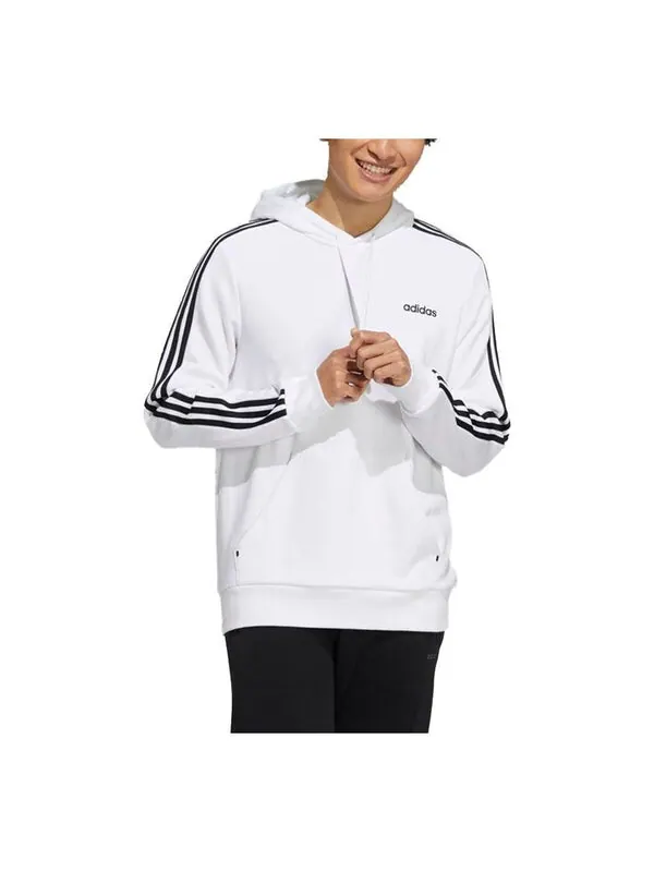Толстовка adidas neo Casual Sports hooded Side Stripe White — изображение 1 из 3, белый