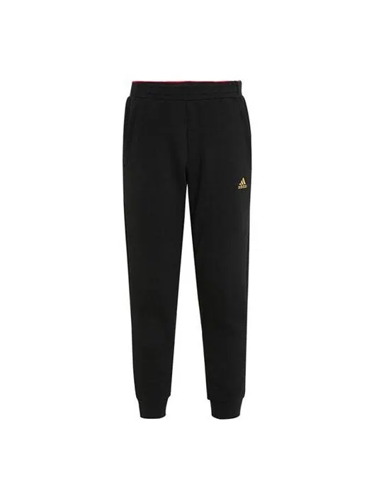 Спортивные штаны adidas M Pants Solid Color Casual Sports Bundle Feet Long Pants Black — изображение 1 из 4, черный