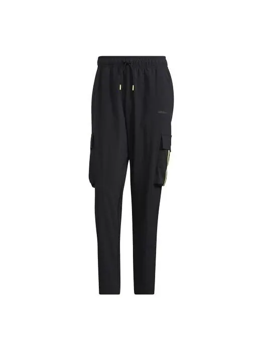 Спортивные штаны adidas neo Sw Lw 3s Tp Leisure Pocket Sports Stripe Trousers Men's Black — изображение 1 из 4, черный