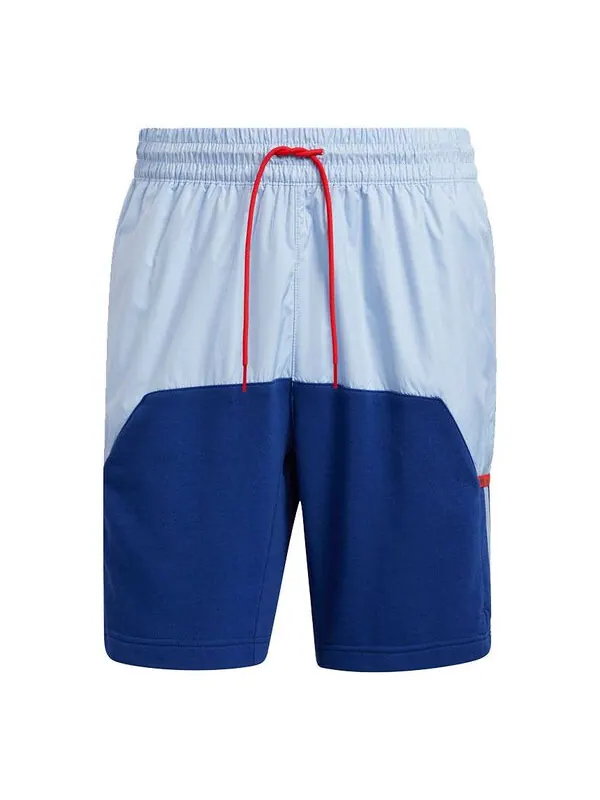 Шорты trae short colorblock basketball sports shorts blue Adidas — изображение 1 из 4, синий