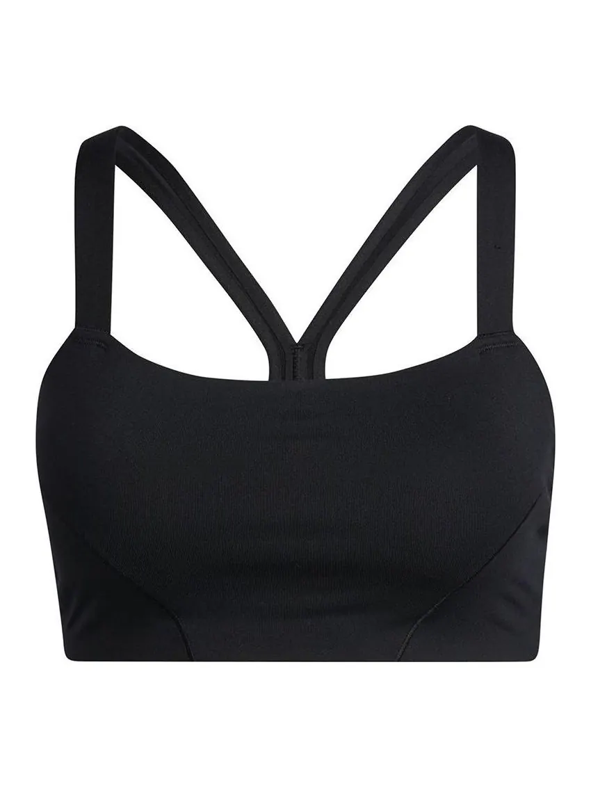 Бюстгальтер (WMNS) adidas Light-Support Yoga Bra Asia Sizing 'Black' — изображение 1 из 3, черный