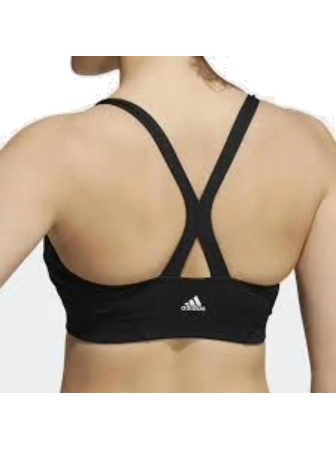 Бюстгальтер (WMNS) adidas Light-Support Yoga Bra Asia Sizing 'Black' — изображение 3 из 3, черный