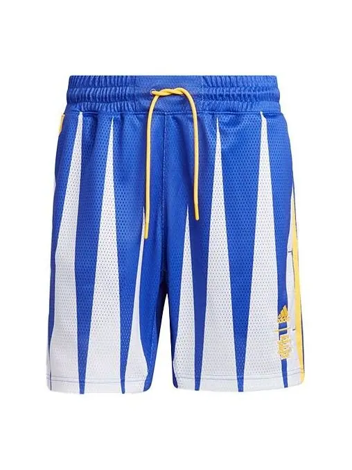 Шорты x eric emanuel crossover ee smr short mesh breathable straight sports basketball shorts blue Adidas, синий