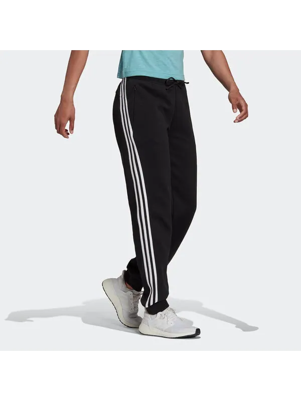 Спортивные брюки Future Icons 3 полоски брюки азиатские размеры Adidas — изображение 3 из 3, черный/белый