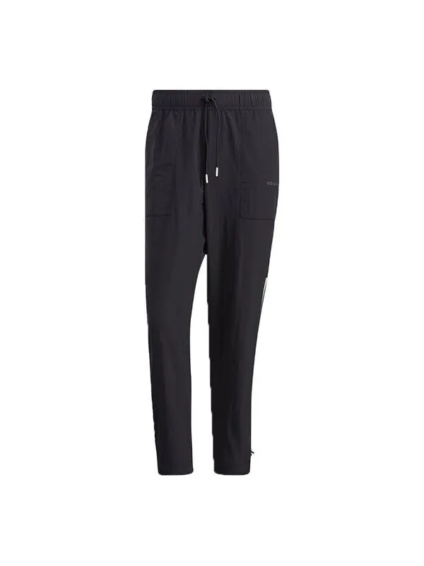 Спортивные штаны adidas neo M Sw Lw Tp Casual Sports Lacing Breathable Long Pants Black — изображение 1 из 3, черный