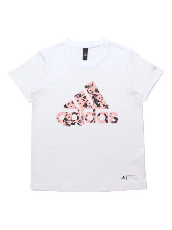 Футболка china t-shirt 'white pink' Adidas — изображение 1 из 4, белый/розовый