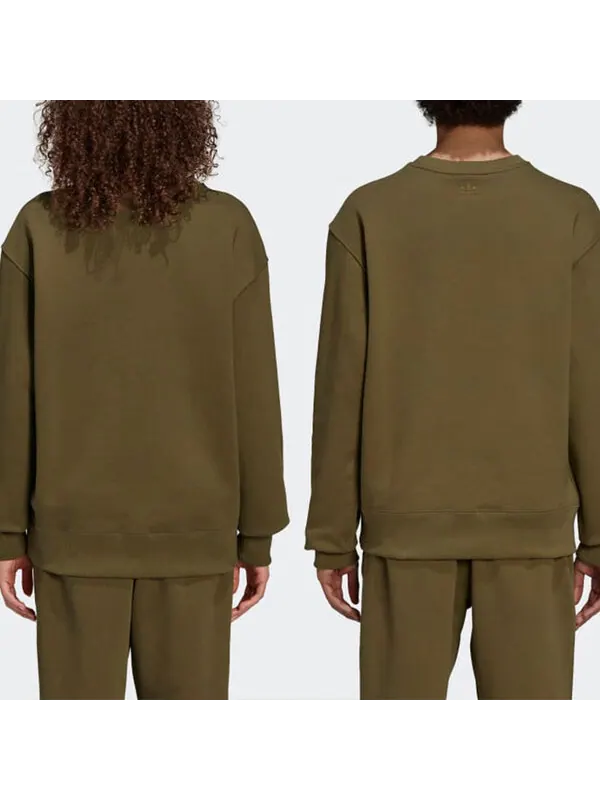Толстовка adidas originals x Pharrell Williams Unisex Green — изображение 4 из 4, оливковый зеленый