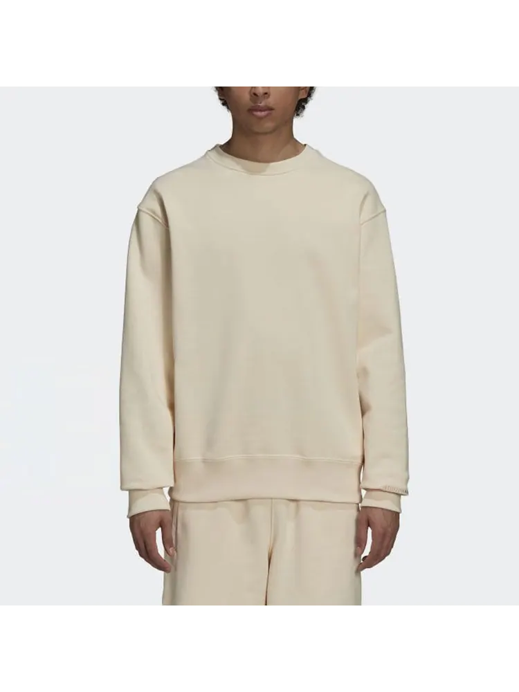 Худи adidas x Pharrell Sports Basic Sweatshirt 'Beige Bone' — изображение 3 из 5, бежевый