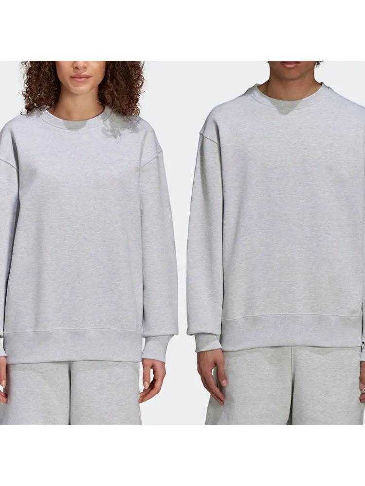Худи adidas x Pharrell Sports Basic Sweatshirt 'Light Hemp Grey' — изображение 3 из 5, серый