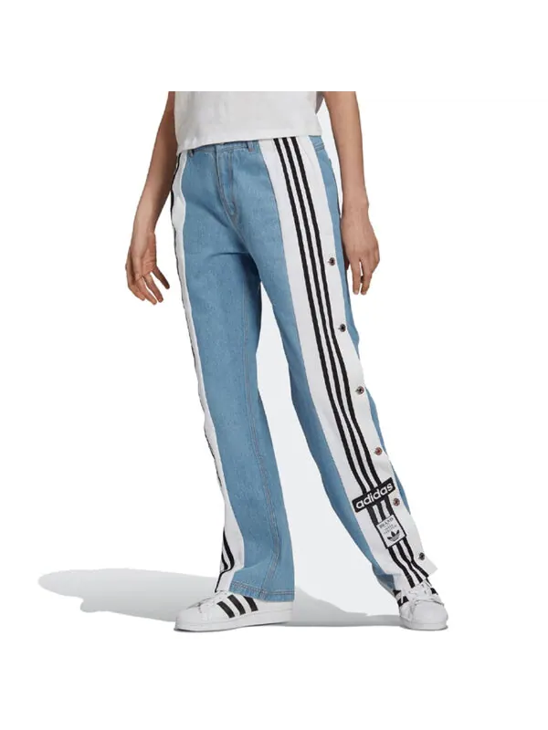 Брюки denim adibreak pants 'blue white' Adidas — изображение 2 из 3, синий/белый