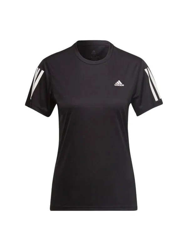 Футболка own the run t-shirt 'black' Adidas — изображение 1 из 3, черный