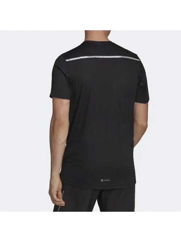 Футболка adidas Solid Color Logo Round Neck Short Sleeve Black — изображение 4 из 4, мульти