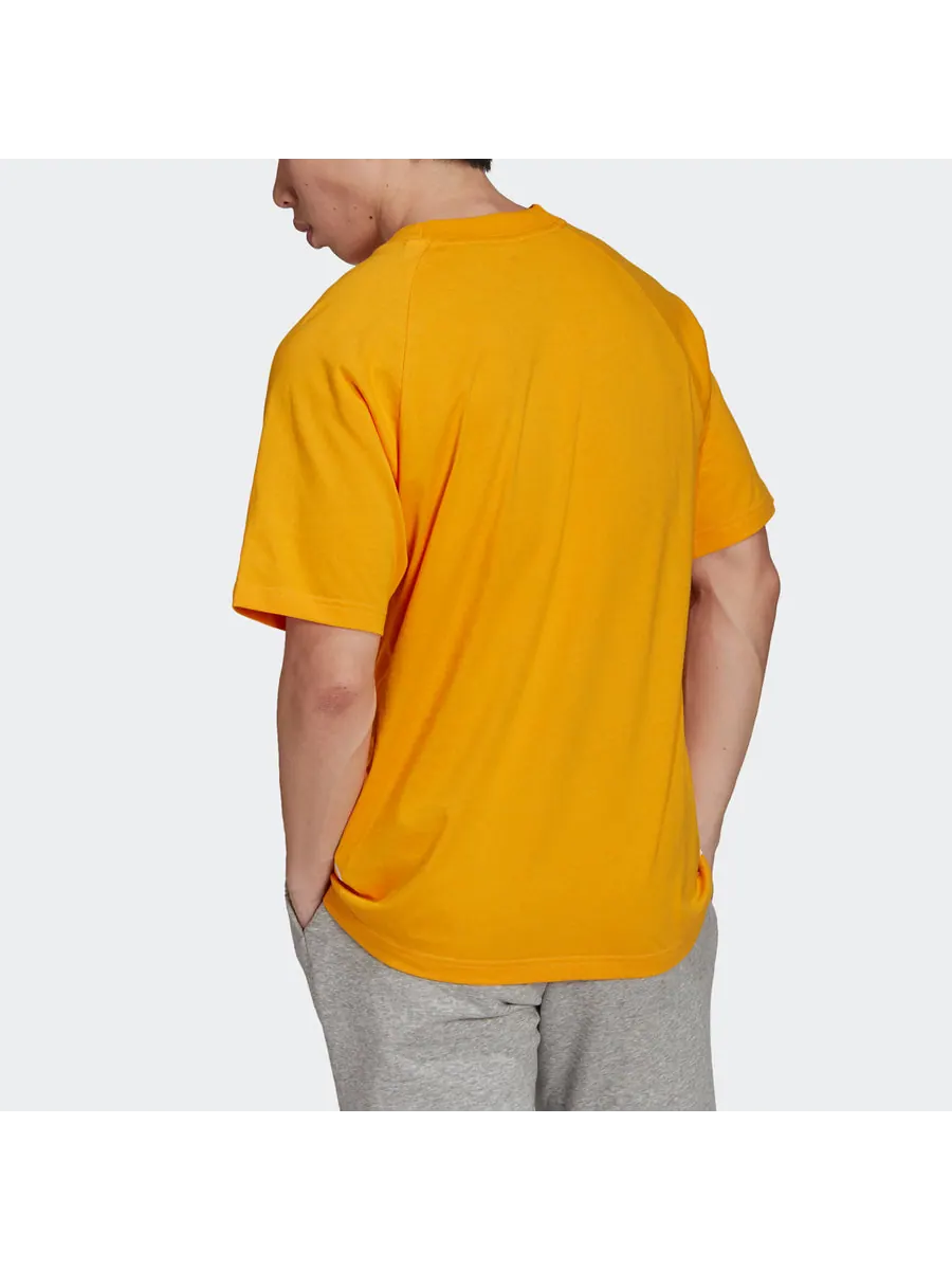 Футболка adidas Unisex U Big Logo Printing Round-Neck Orange — изображение 3 из 4, оранжевый