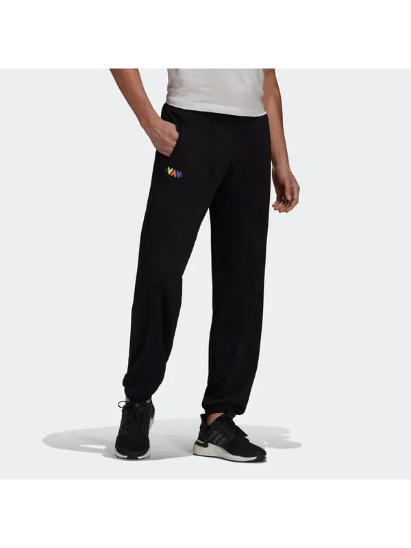 Спортивные штаны adidas Pant M Logo Casual Breathable Lacing Sports Black — изображение 2 из 4, черный