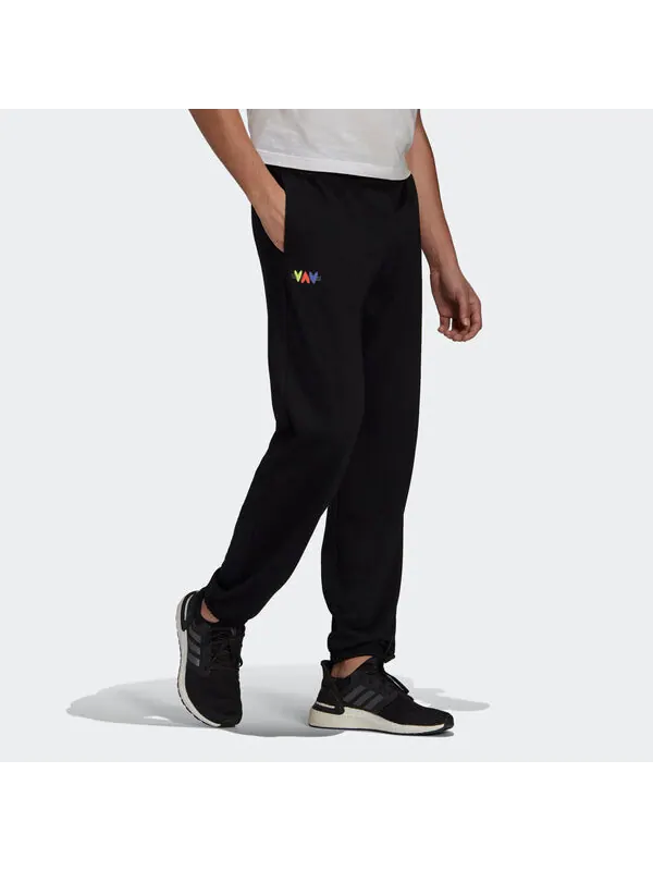 Спортивные штаны adidas Pant M Logo Casual Breathable Lacing Sports Black — изображение 4 из 4, черный