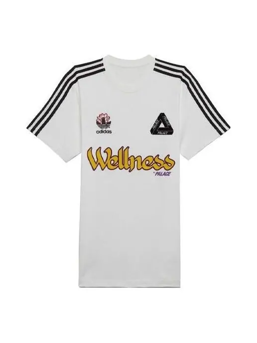 Футболка x adidas originals wellness graphic short sleeve t-shirt 'white' Palace — изображение 1 из 2, белый