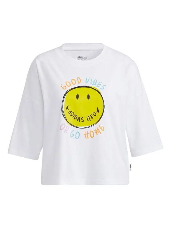 Футболка neo csmy tee1 спортивные с коротким рукавом Adidas — изображение 1 из 4, белый