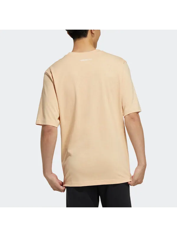Футболка neo m bqfd tee 3 pocket round collar male yellow Adidas — изображение 3 из 4, желтый