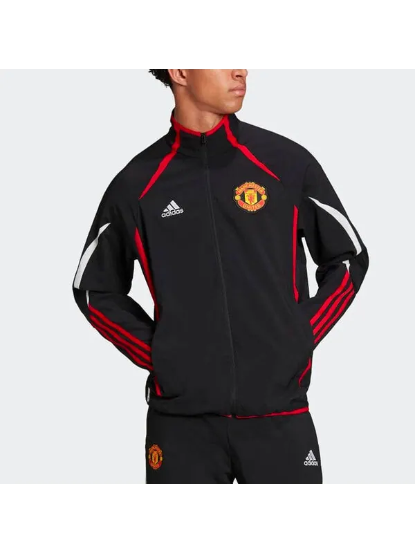 Куртка adidas Logo Stand Collar Stripe Long Sleeves Jacket Black — изображение 2 из 4, мульти