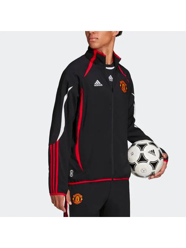 Куртка adidas Logo Stand Collar Stripe Long Sleeves Jacket Black — изображение 4 из 4, мульти