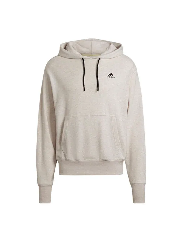 Толстовка Men's adidas Botandye Logo Micro Mark Solid Color Hooded Casual Pullover Gray — изображение 1 из 4, мульти