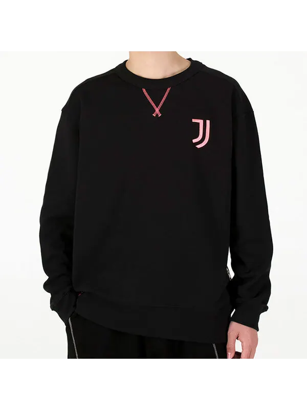 Толстовка adidas Juve Lny Cr Swt limited Juventus Embroidered team logo Soccer/Football Sports — изображение 3 из 4, черный