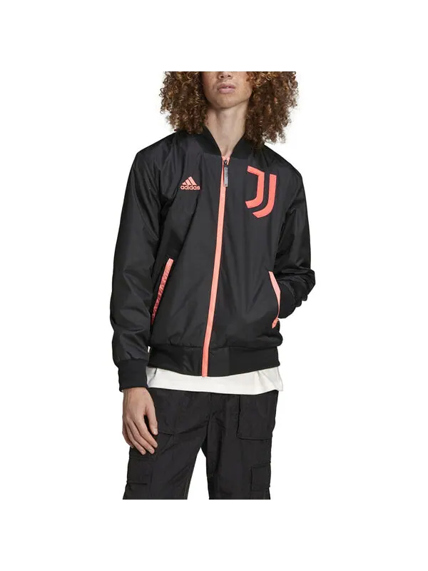 Куртка adidas New Year's Edition Juventus Soccer/Football logo Sports Jacket Black — изображение 2 из 3, черный