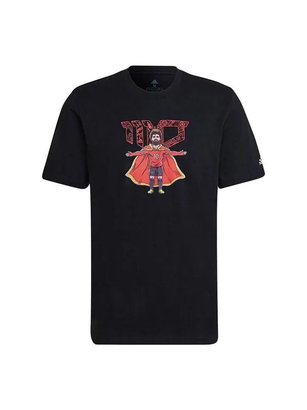 Футболка Men's adidas Cartoon Character Printing Round Neck Short Sleeve Black T-Shirt — изображение 1 из 3, мульти