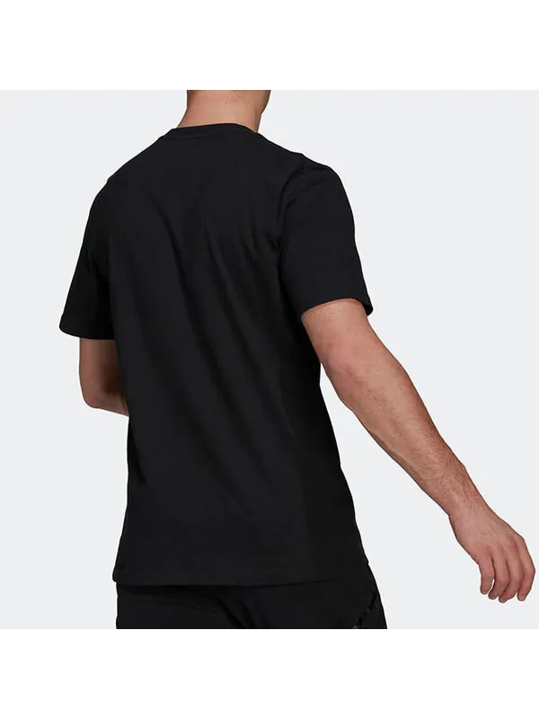 Футболка Men's adidas Cartoon Character Printing Round Neck Short Sleeve Black T-Shirt — изображение 3 из 3, мульти