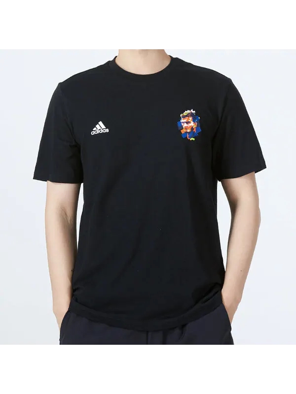 Футболка Men's adidas Beckham G T Athleisure Casual Sports Alphabet Round Neck Short Sleeve David — изображение 3 из 4
