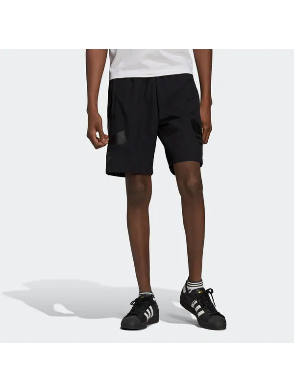 Шорты оригинальные триколор short2 печать спортивные шорты мужские Adidas — изображение 4 из 4, черный