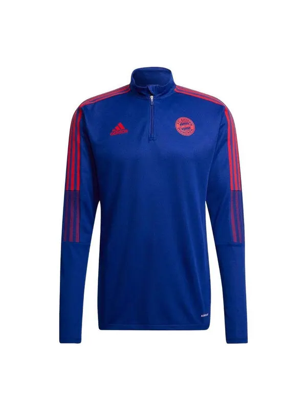 Куртка adidas Stripe Half Zipper Logo Solid Color Jacket Blue — изображение 1 из 4, мульти