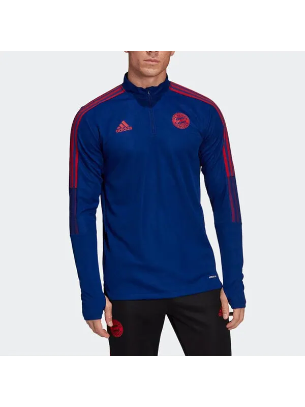 Куртка adidas Stripe Half Zipper Logo Solid Color Jacket Blue — изображение 2 из 4, мульти