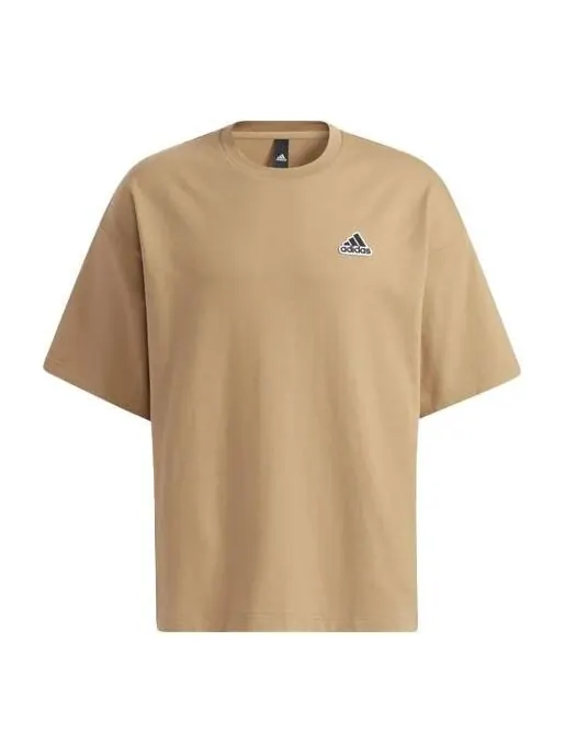 Футболка men's casual sports stylish short sleeve yellow t-shirt Adidas — изображение 1 из 4, желтый