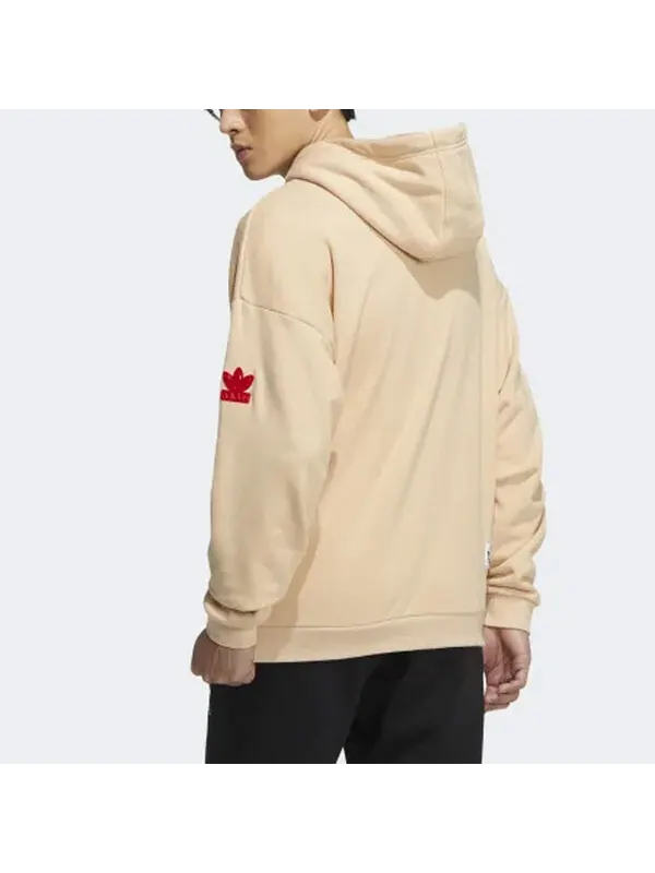 Толстовка originals vday uni sports printing logo pattern yellow Adidas — изображение 4 из 4, желтый