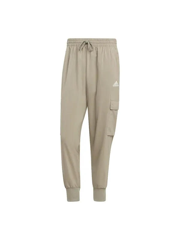 Брюки essentials cargo ankle-length pants 'tan' Adidas — изображение 1 из 4, бежевый