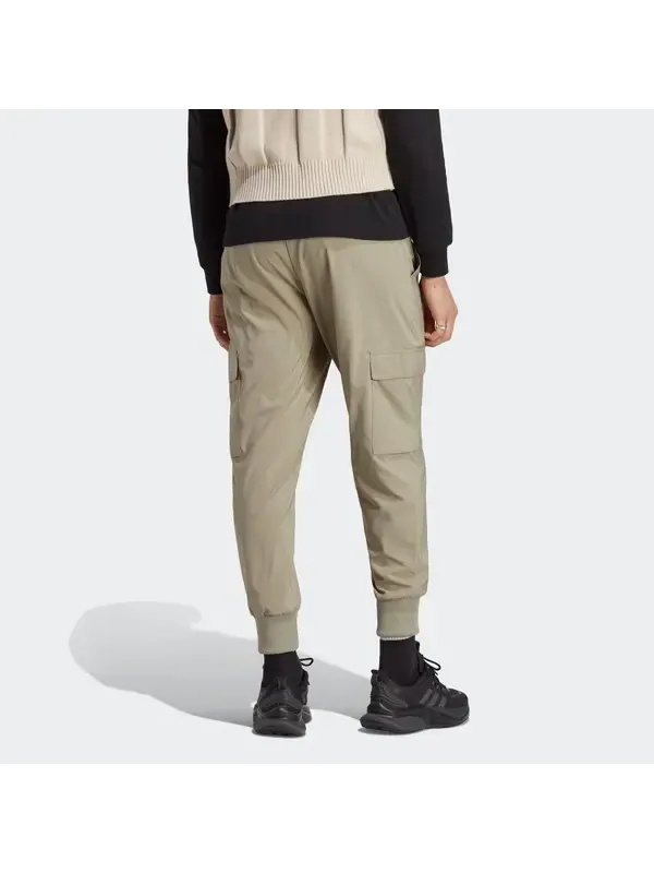Брюки essentials cargo ankle-length pants 'tan' Adidas — изображение 3 из 4, бежевый