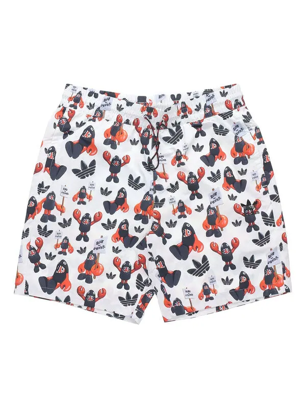 Шорты originals artist shorts dragon printing sports breathable white Adidas — изображение 1 из 4, белый