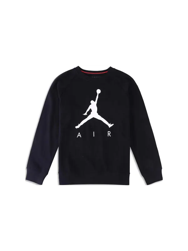 Свитера jumpman флисовая толстовка с круглым вырезом Air Jordan — изображение 2 из 3, черный/белый