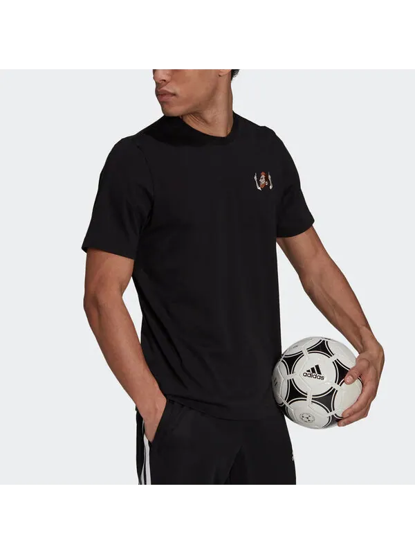 Футболка messi icon emb soccer/football sports short sleeve black Adidas — изображение 4 из 4, черный