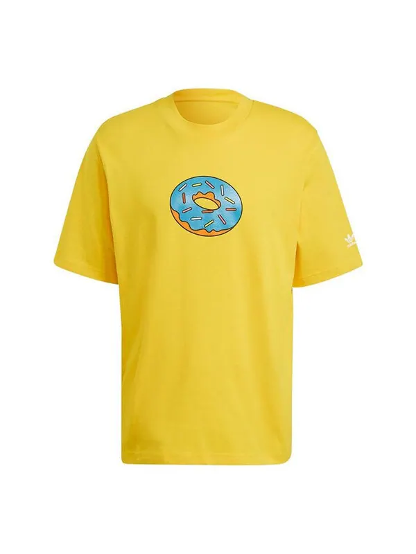 Футболка оригиналы smps doh tee super men Adidas — изображение 1 из 4, желтый
