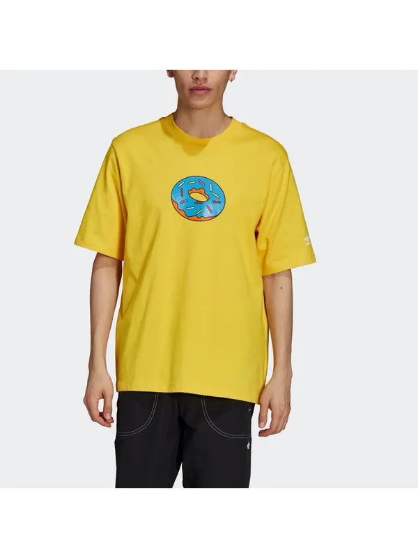 Футболка оригиналы smps doh tee super men Adidas — изображение 2 из 4, желтый